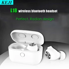 L18 TWS 5,0 Bluetooth наушники 3D стерео звук шумоподавление Беспроводная гарнитура с умным управлением двойной микрофон зарядная коробка