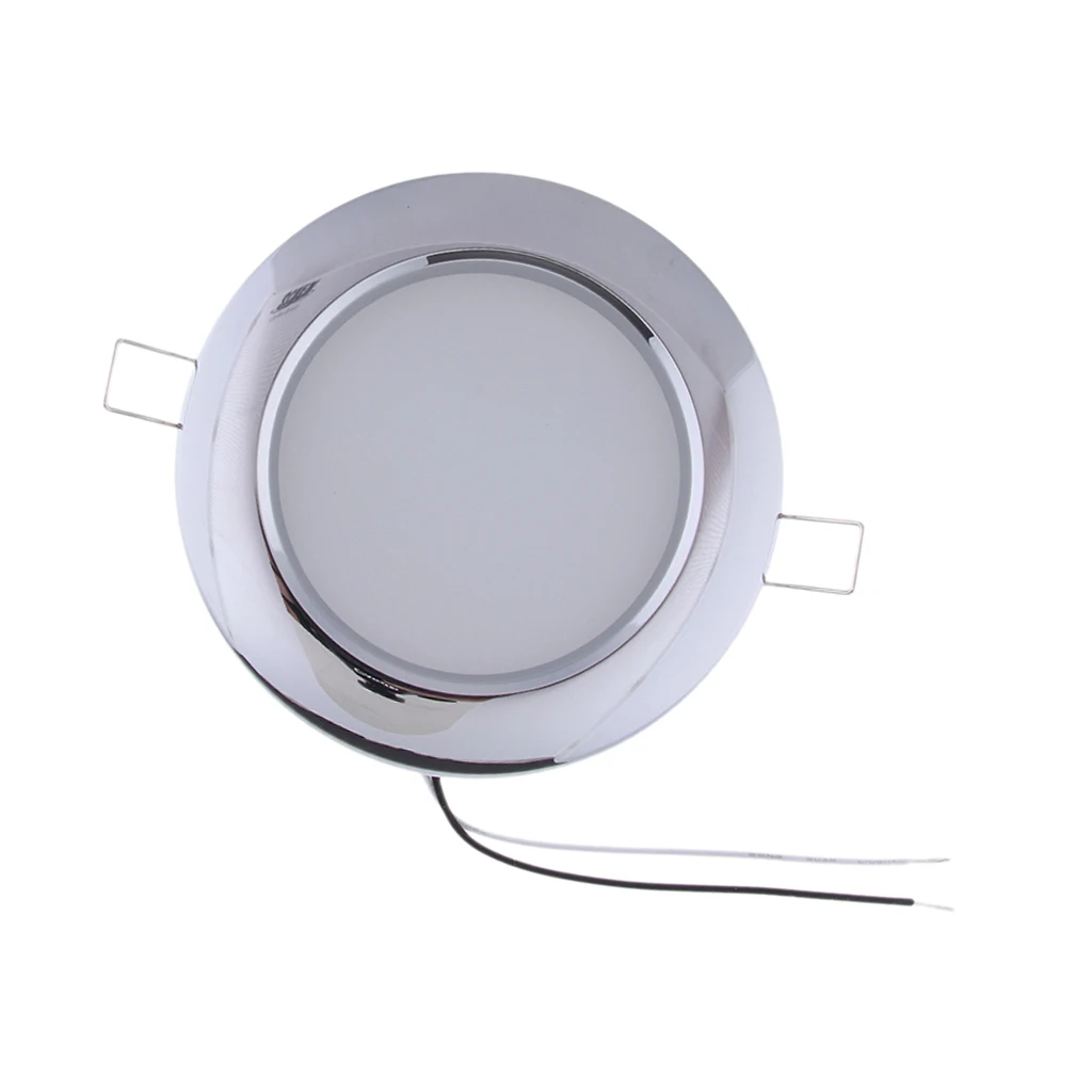 4.5 inch DC 24V LED RV Recessed Ceiling Dome Light 4.5W Marine Boat Interior Lighting for Camper RV Trailer Yacht (Cool White)