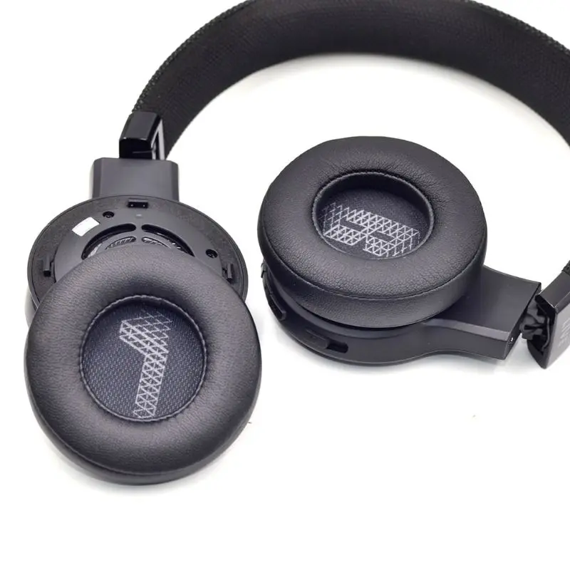 1Pair Leather Earpads Soft Memory Foam Ear Pads Cushion Cover for J B L Live 500BT Wireless Over Ear Headphones