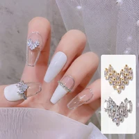 1Pcs New Nail Art Love Diamond Jewelry Japanese Super Flash Heart-shaped Zircon Nail Decorative Diamond Accessories 2021