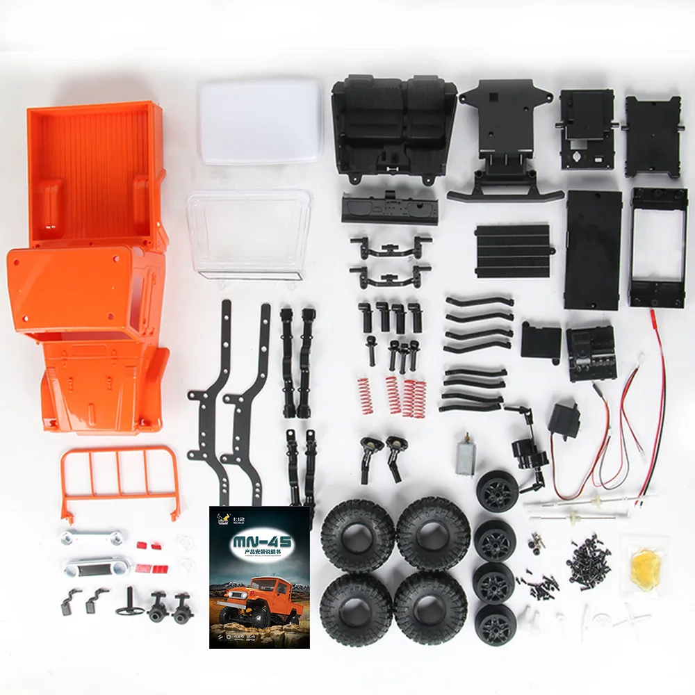 MN-45K 1/12 RC Car RC Crawler Racing Off-road Truck for Kids Adults DIY Play KIT Without Receiver Controller ESC Battery - Цвет: Зеленый