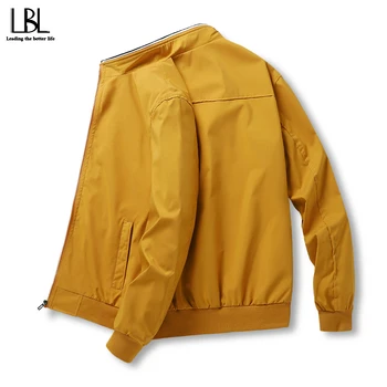 

New Men's Bomber Jacket Autunm Spring Casual Solid Jackets Male Streetwear Slim Fit Zipper Pilot Coat Men Clothing Plus Size 3XL