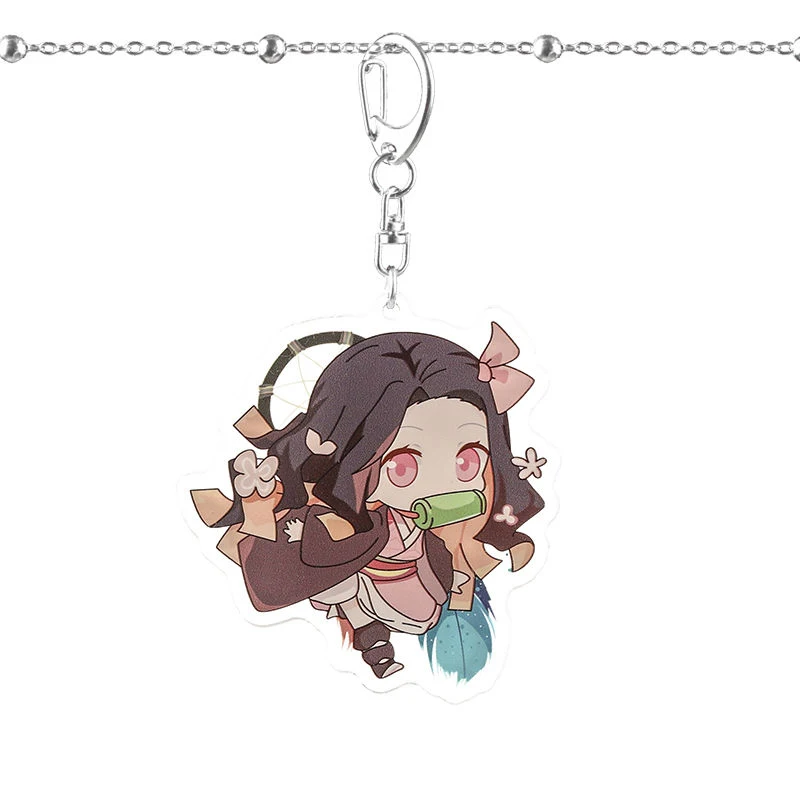 New Anime Demon Slayer Kimetsu No Yaiba Keychain Tanjirou Douma ...