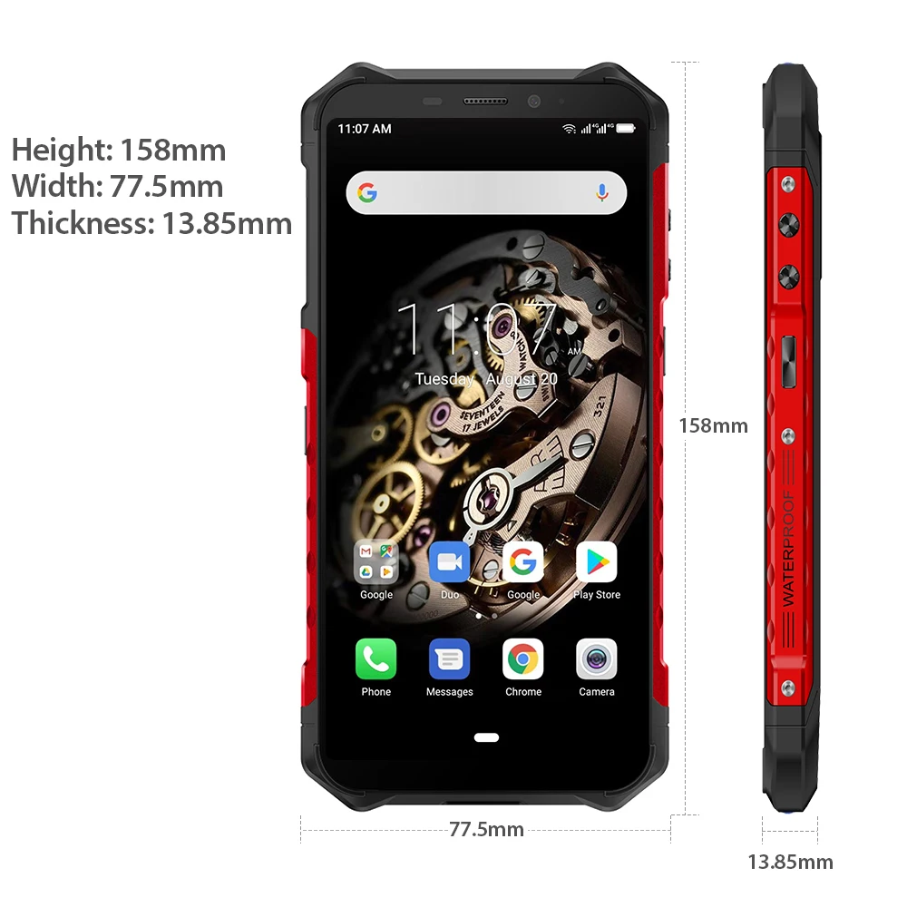  Ulefone Armor X5 IP68 Rugged Smartphone Android 9.0 5.5 inch 3GB 32GB 5000mAh Cell Phone 4G Dual SI