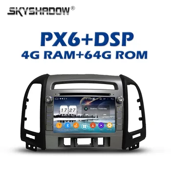 

PX6 Car DVD Player DSP IPS Android 9.0 64GB + 4GB GPS map AHD RDS Radio WIFI Bluetooth 5.0 For Hyundai Santa Fe 2005 - 2011 2012