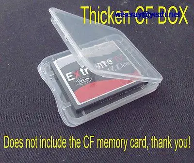 DHL/EMS 250 шт толстые PP экологические цифровые камеры CF карты памяти пластмассовые контейнеры Case-A7