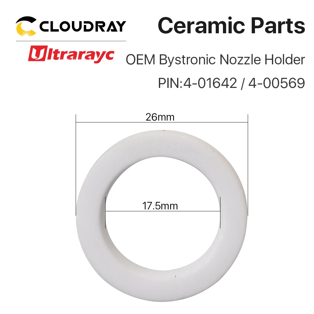 Ultrarayc OEM Bystronic керамическое кольцевое уплотнение для режущей головки волокна PIN 4-01642/4-00569