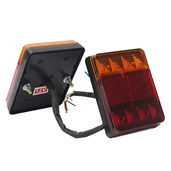 

1pcs Car 12V 8LED Trailer Tail Light Left and Right Taillight Truck Car Van Lamp IP65 Waterproof Trailer Taillight Truck light