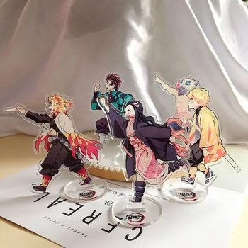 

Demon Slayer Kimetsu No Yaiba Tanjirou Nezuko Zenitsu Inosuke #B Acrylic Stand Figure Model Plate Holder Cake Topper Anime