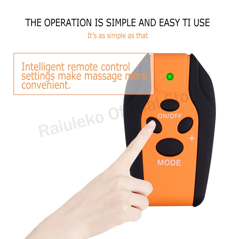Умный электрический массажер для лечения импульсов с дистанционным управлением