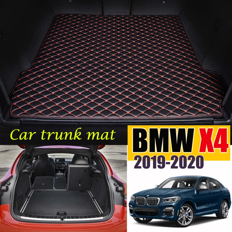 Кожаный коврик для багажника автомобиля BMW X4 G02 2019 2020 Коврики аксессуары внутренний багажник| |