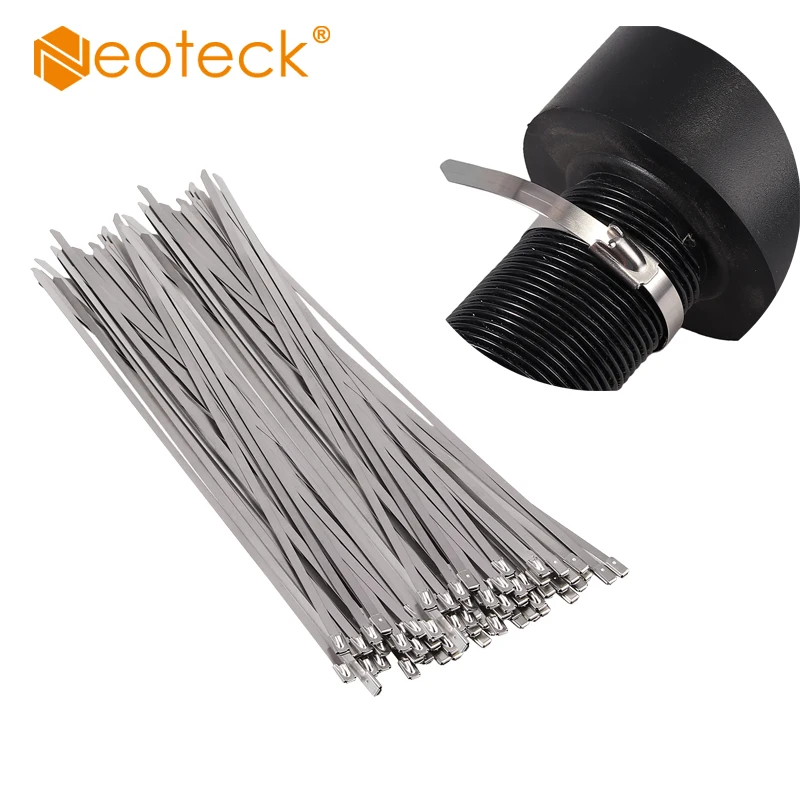 Металлические Кабельные стяжки Neoteck 100 шт. из нержавеющей стали 304 150 мм 300 400