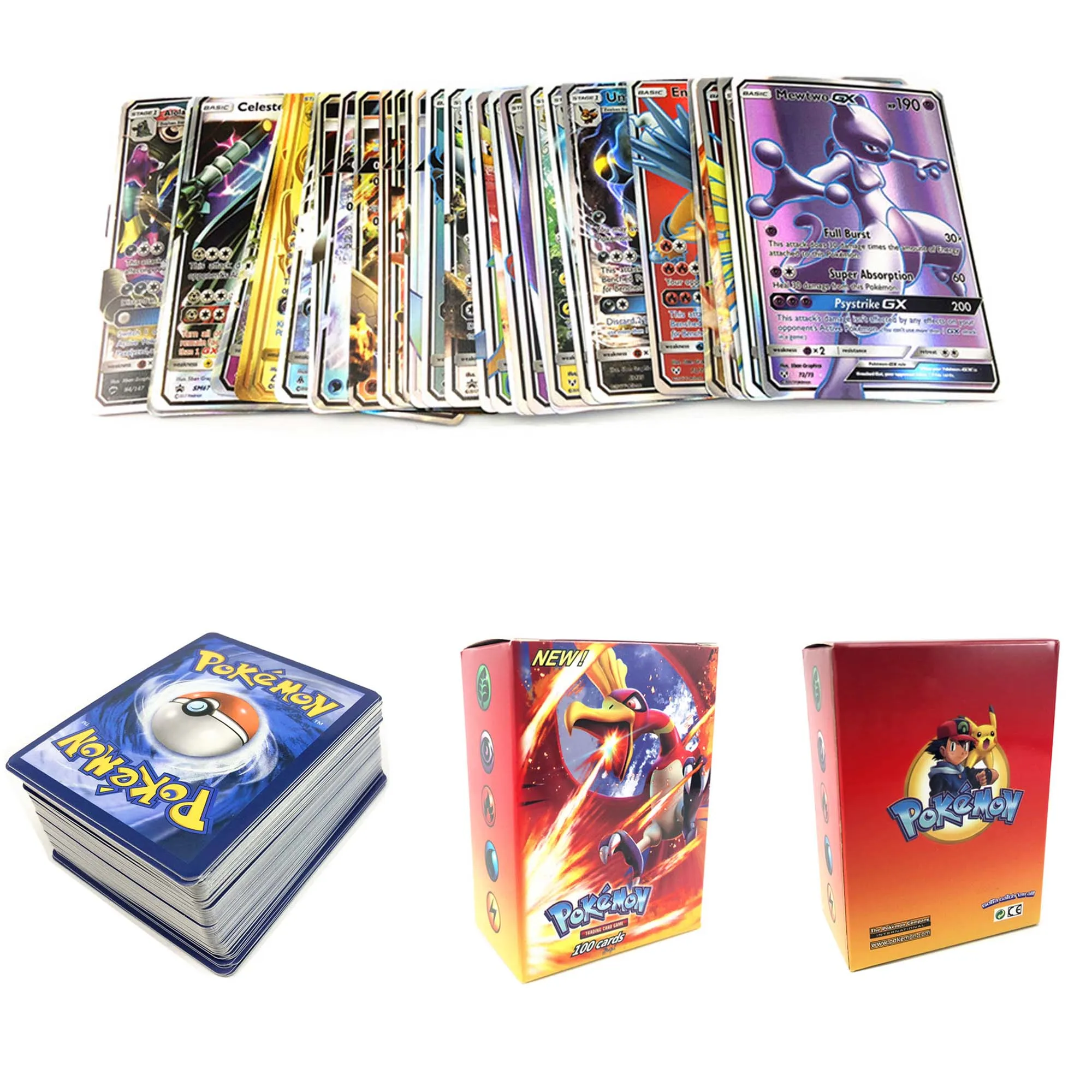 Без повтора 5-200 шт новые карты Pokemones Tag Team GX EX Мега карты Pokemon английские карты PIKACHU игрушки для детей подарок