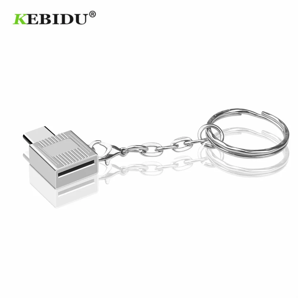 KEBIDU USB 3,1 Тип CTF Micro SD OTG кард-ридер для samsung Galaxy S9 USB-C кард-ридер адаптер алюминиевый кардридер