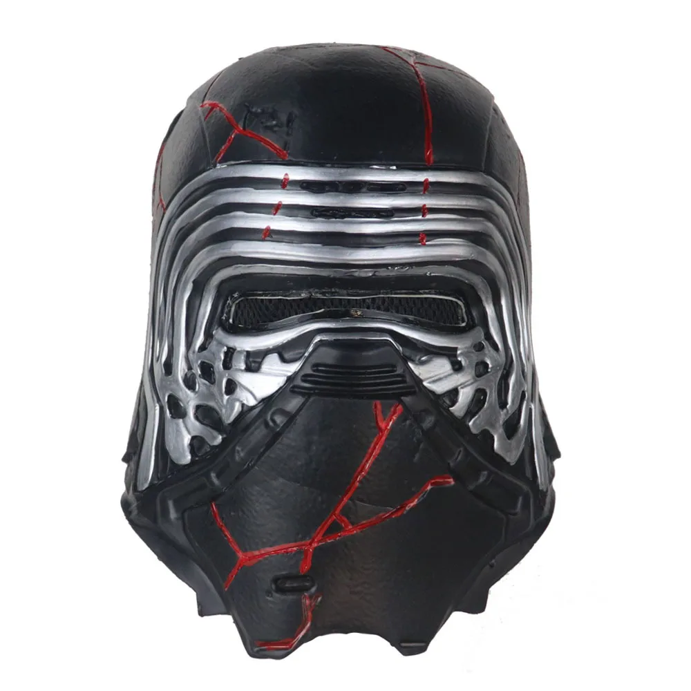 Film Star Wars 9 The Rise Of Skywalker Cosplay Mask Helmet Darth Vader Kylo Ren Adult Woman Stage Perform Emulsion Headdress - Color: Pink