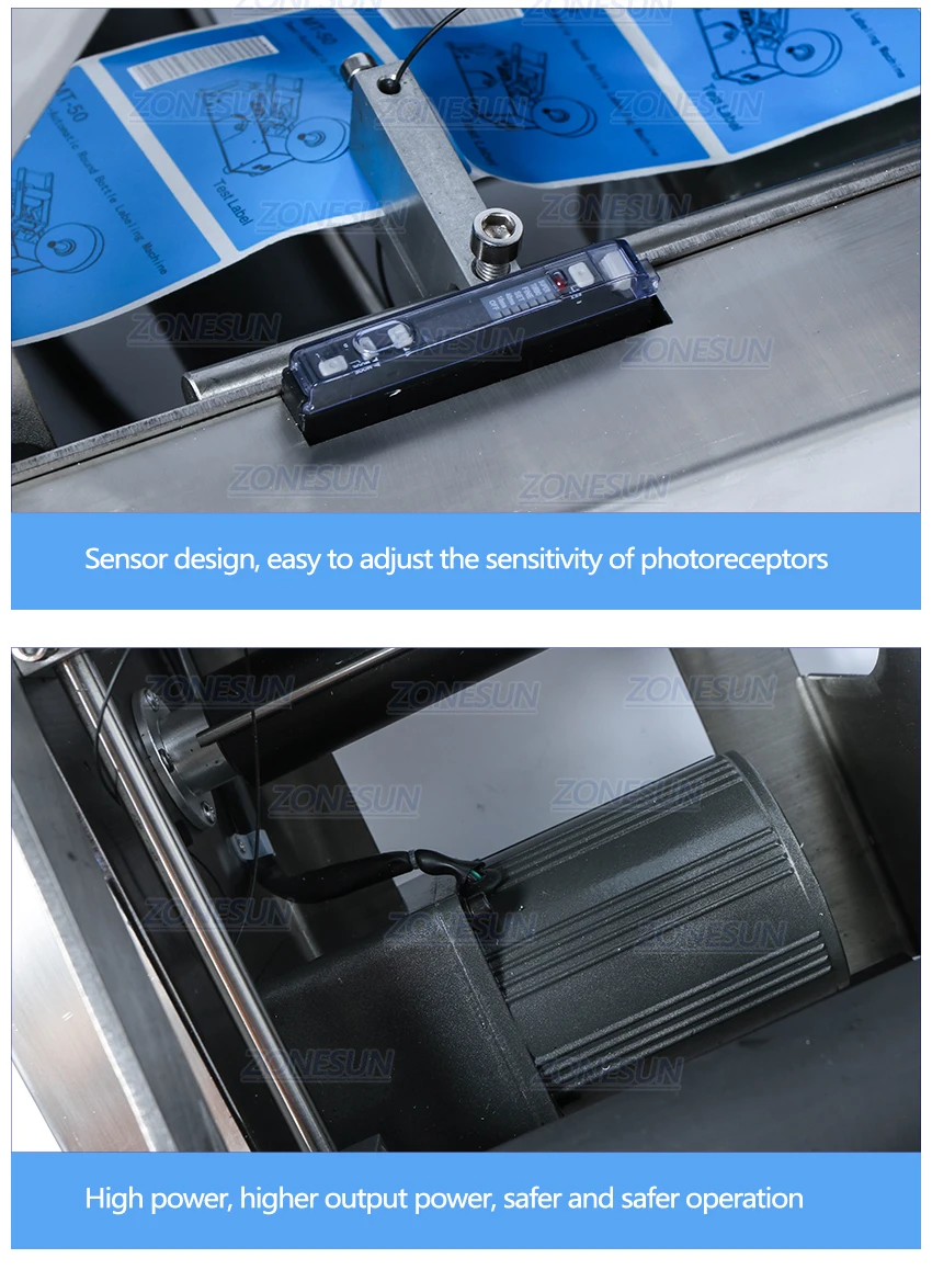 ZONESUN TB-YL50D полуавтоматическая этикетка аппликатор медицина этикетировочная машинка для круглых бутылок с датой принтер самоклеющиеся этикетки
