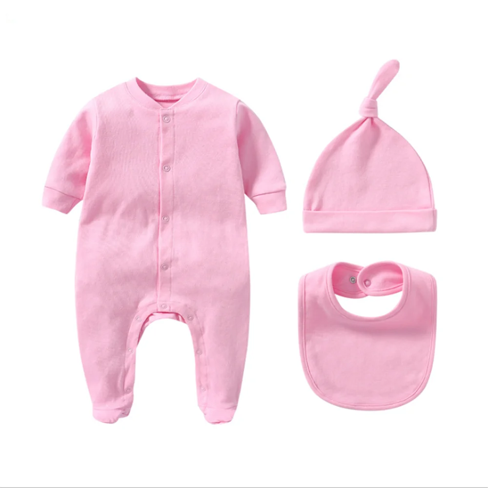Personalized Newborn Outfit with Hat + Bib clothes set Baby One Piece Bodysuit Set Baby Shower Gift Coming Home Outfit