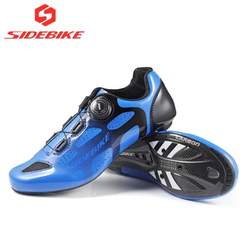 

SIDEBIKE Road Cycling Shoes Men Carbon Road Bike Sneakers Racing Professional Athletic Bicycle Shoes Self-lock