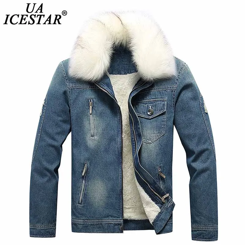 

Brand Fashion Winter Denim Jacket Men