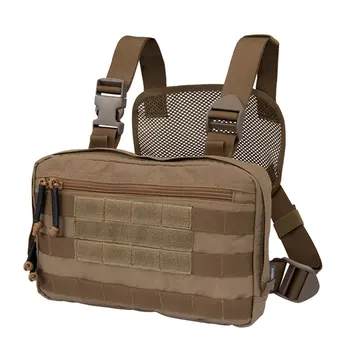 

Tactical Vest Accessories Pouch Portable Tactical Chest Bag - CB