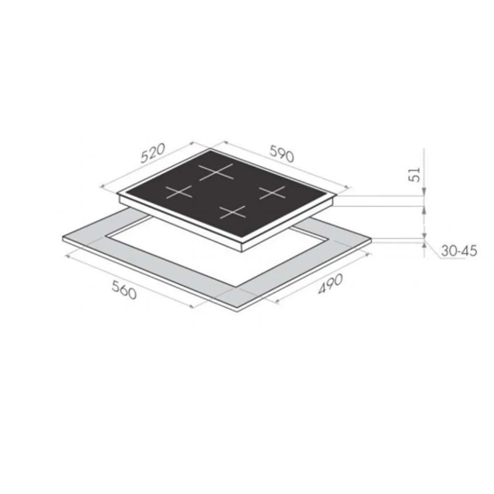 Gas hob HOMSair HGS643GS Home Appliances Major Bulit Hobs in | Бытовая техника