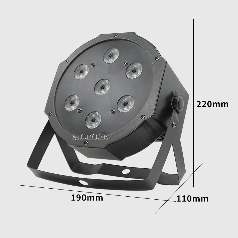 4 шт./лот 7*12 Вт Дистанционное освещение 7x12 светодиодные светильники Par RGBW в 1