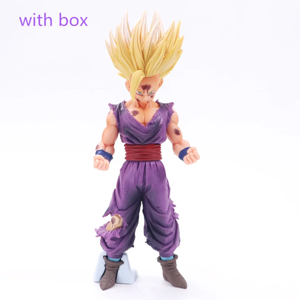 24 см Dragon Ball Z Супер фигурка Супер Саян Сон Гоку ПВХ фигурка модель коллекционные игрушки основной цвет с коробкой подарок для детей - Цвет: with box