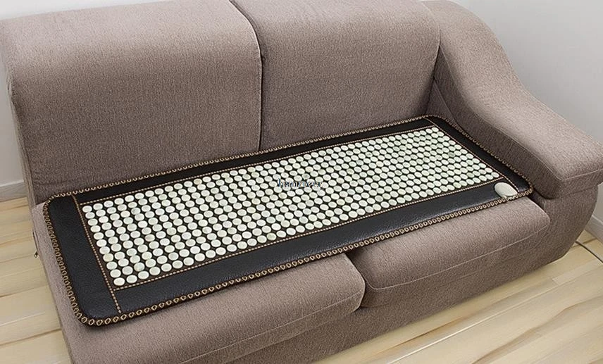 Нефритовая диванная подушка MS Томалин германиевый камень нагревательная электротермическая нагревательная Подушка черная кожаная диванная подушка уход