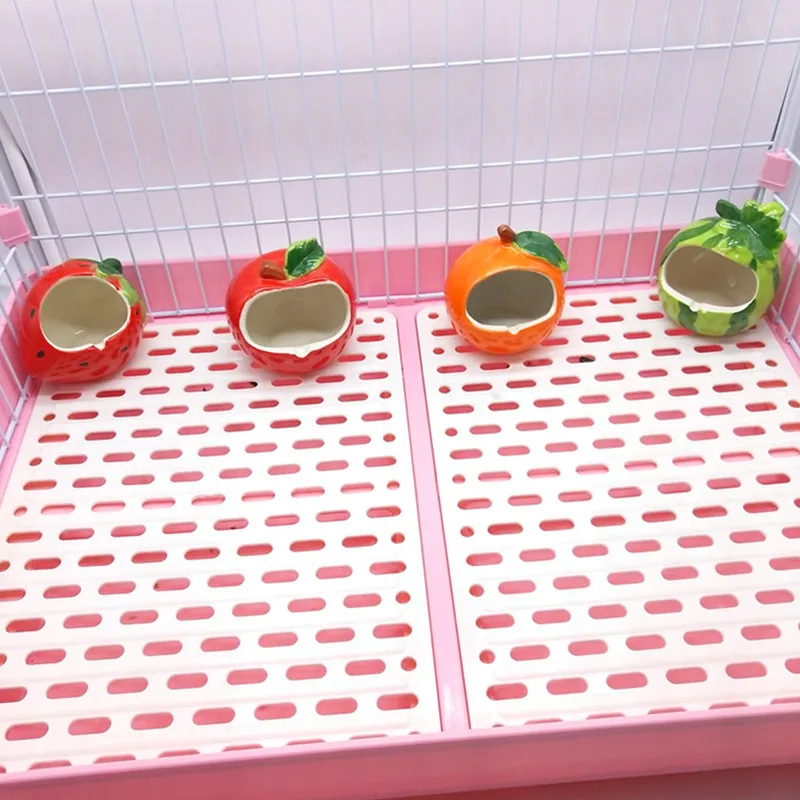 Cute Hamster Ceramic House Small Animals Totoro Hedgehog Summer Summer Cooling Nest Cage Cave Suitable for Small Pet Toys