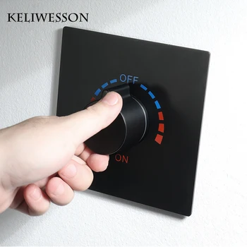 

Black Shower Controller 2 Functions Mixing Shower Faucets Wall Mounted Shower Mixer Valve Brass Control Shower Heads Bathroom