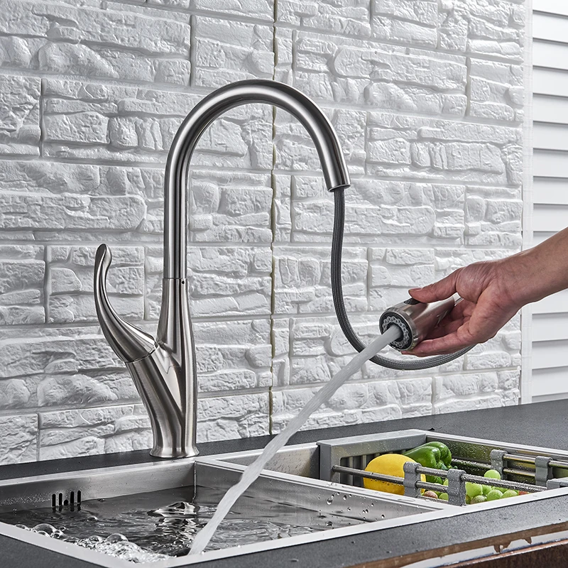 Sensor Kitchen Faucets Black Smart Touch Inductive Sensitive Faucet Mixer Tap Single Handle Dual Outlet Water Modes