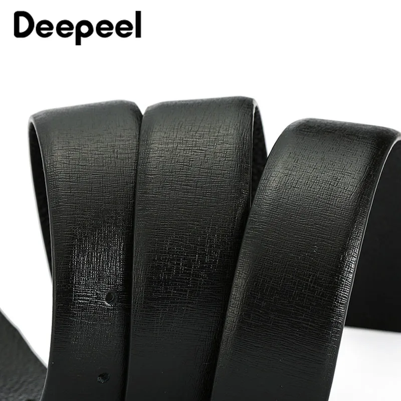 Deepeel 1 шт. 3,3 см* 105-125 см роскошный модный первый слой кожаный ремень сплав Пряжка ремень деловые повседневные брюки аксессуары