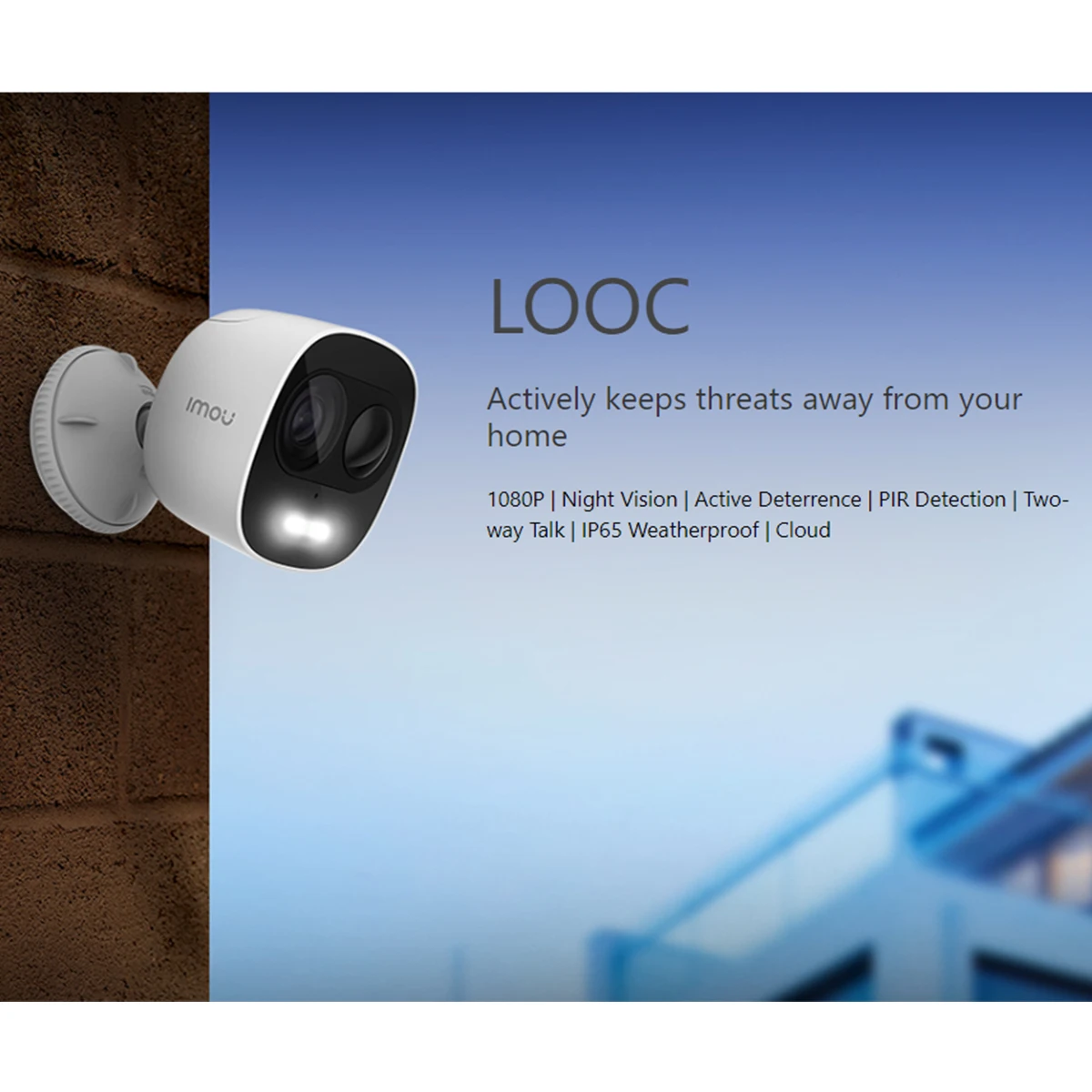 Dahua imou LOOC 1080P IP65 Waterproof IP Camera Wifi Camera  Home Security  Surveillance Smart home Wifi CCTV Camera Outdoor