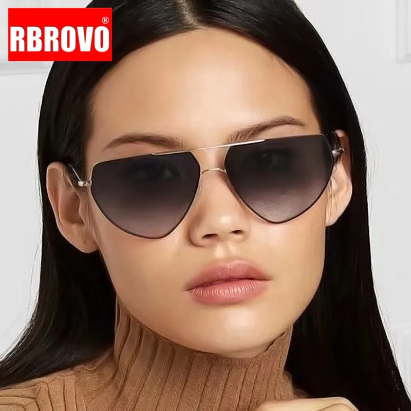 Солнцезащитные очки RBROVO кошачий глаз для женщин и мужчин роскошные брендовые