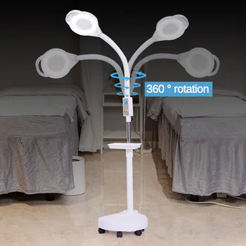 

120 LED 8X Diopter Magnifying Floor Stand Lamp Magnifier Glass Cold Light Len Facial Light For Beauty Salon Nail Tattoo 220V