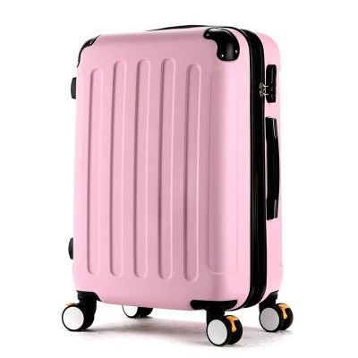 2" 24 дюймов девушка Чемодан Тележки ABS студентов большой мешок путешествия чемодан для багажа на колесиках расширение кабины носить на багаже 28" - Цвет: Pink
