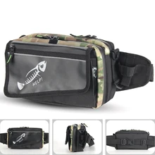 Водонепроницаемый поясной пакет застежка дизайн унисекс Рыболовная Сумка Открытый приманки хранения Ткань Оксфорд износостойкий портативный регулируемый ремень