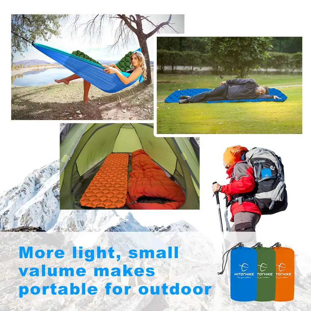 HiMISS Inflatable Single Sleeping Mat TPU Ultra-light Bed for Outdoor Camping Tent Inflatable Cushi