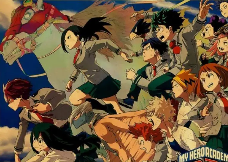 

New 5D DIY Diamond Painting Japanese Anime "My Hero Academia" Retro High-Quality Home Decoration Painting Crafts Handmade Hobby