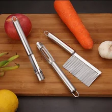 Нож для фруктов из нержавеющей стали, набор ножей для резки арбуза, ложка для копания, картофелечистка, совок для мороженого, наборы кухонных приспособлений