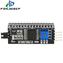 Módulo da placa série pcf8574, iic/i2c/twi/spi, módulo de interface 1602 2004, tela lcd