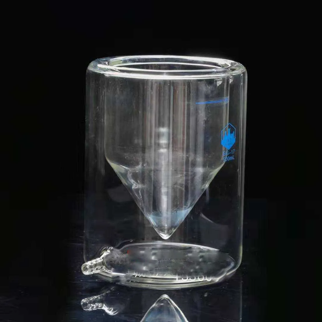 US $41.31 500ml Double Layer Beaker Jacketed Glass Beaker Photocatalytic Reactor High