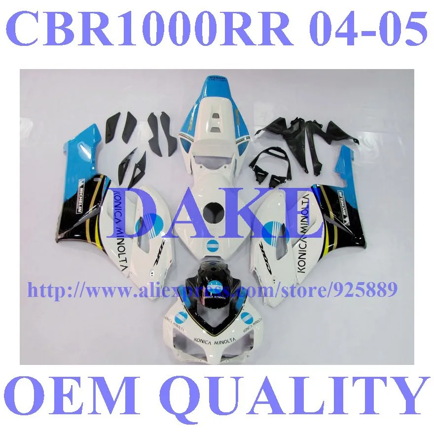 Injection Fairings for HONDA CBR1000RR 04 05 DAKE blue white black CBR1000 RR 2004 2005 CBR 1000RR fairing kit #A3S | Автомобили и