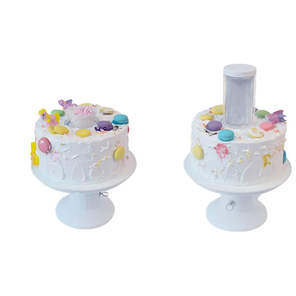 

Surprise Stand Musical Popping Cake Stand Happy Birthday Cake Holder 2 in1