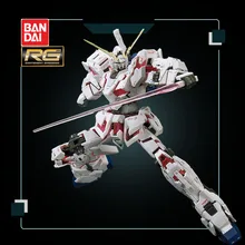Bandai – figurines de dessin animé Gundam, modèle RG 25 1/144 RX-0, licorne, Mode de destruction, décoration déformable