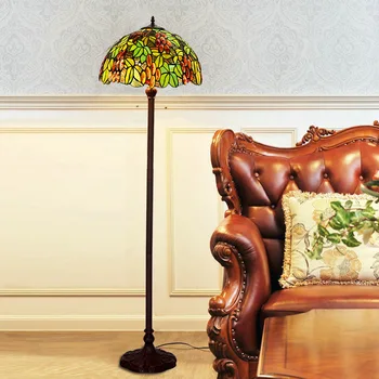 

selling 16 inch european-style meaning tiffany floor lamp sitting room bedroom glass art adornment lamps and lanterns