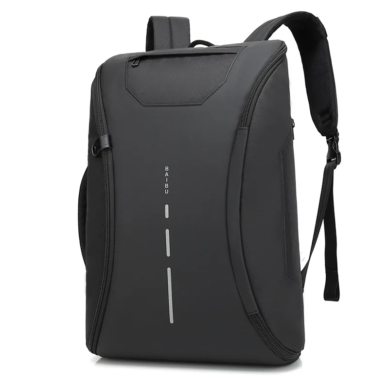 

Manufacturers Customizable Solid Backpack Men Waterproof Outdoor Backpack USB Charging Casual Computer Bag