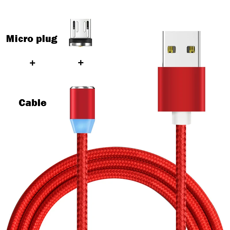 Магнитный Micro USB кабель для быстрой зарядки, 3 А, для iPhone, samsung, кабель для передачи данных, магнитный кабель для зарядки, usb type-C, кабель для мобильного телефона
