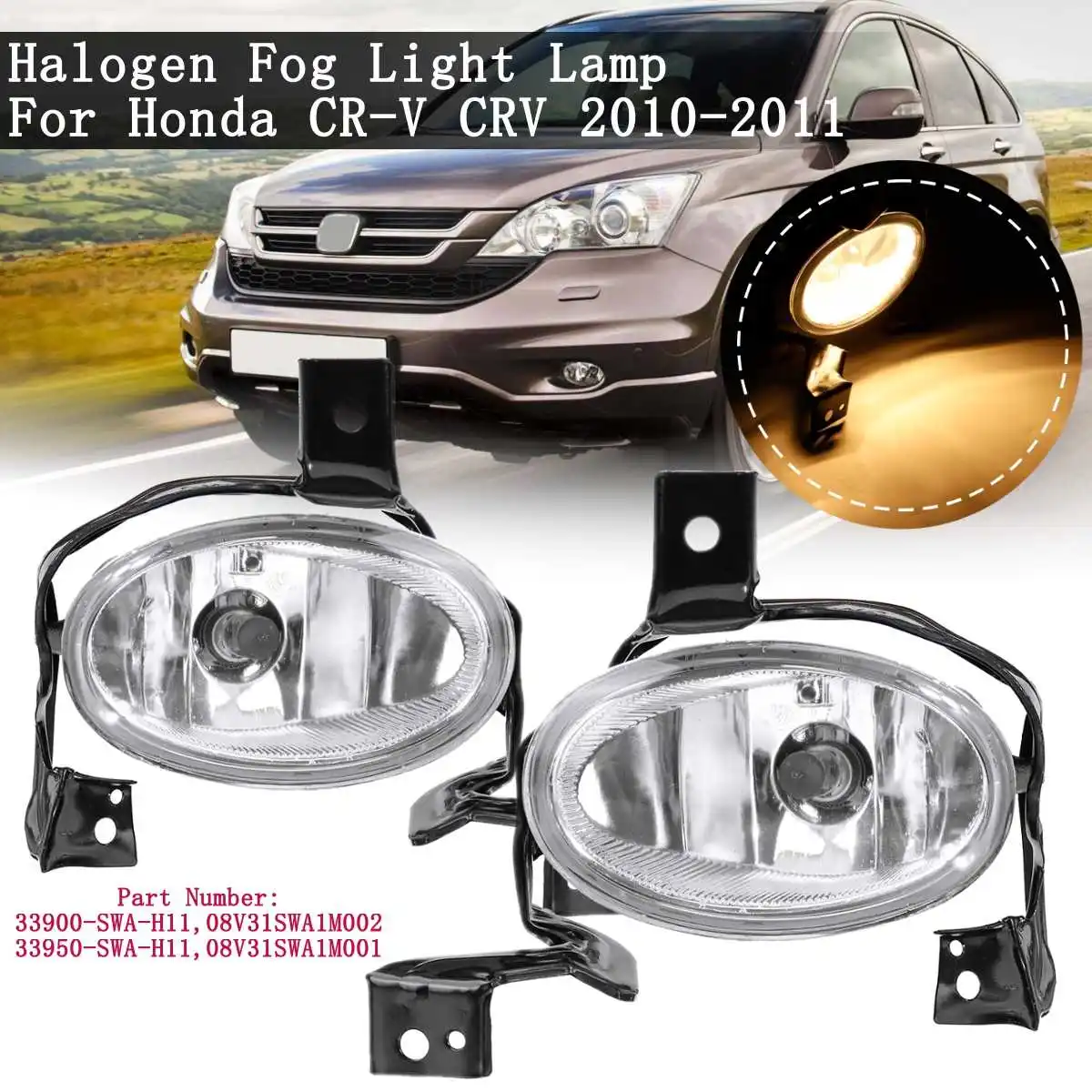 Галогенная передняя противотуманная фара для переднего бампера Honda CRV Φ 2010 2011