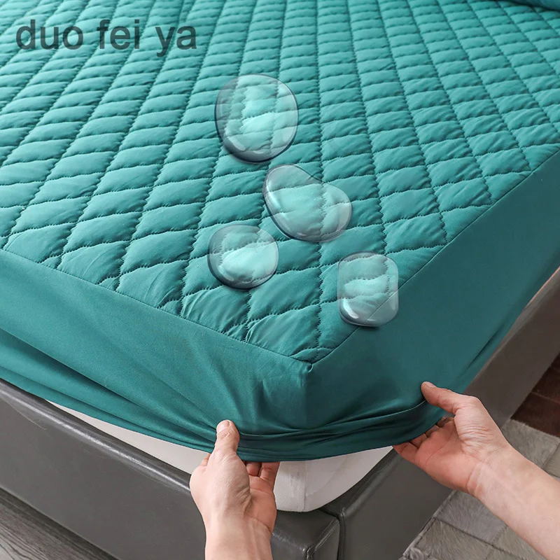 Waterproof Bed Sheet Fitted Sheet Adjustable Elastic Band Fixed Anti